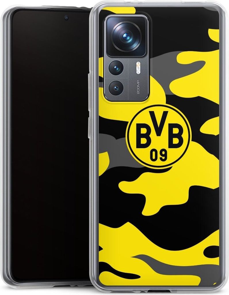 DeinDesign Handyhülle für Xiaomi 12T 5G Silikon Hülle Case Smartphone Schutzhülle BVB Borussia Dortmund Fanartikel