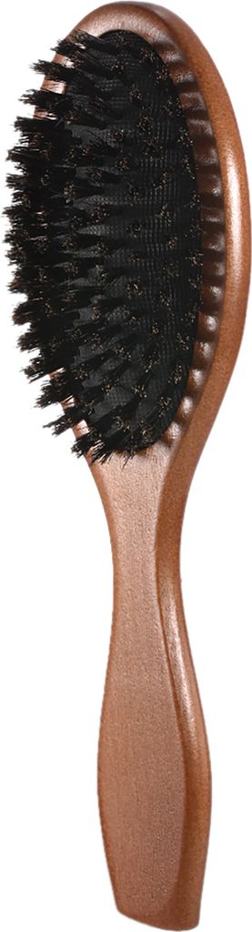 Natš¹rliche Eber-Borste-Haar-Bš¹rsten-Kamm Oval Anti-Statik-Paddle Hair Extension Bš¹rste Kopfmassage Buche Holzgriff