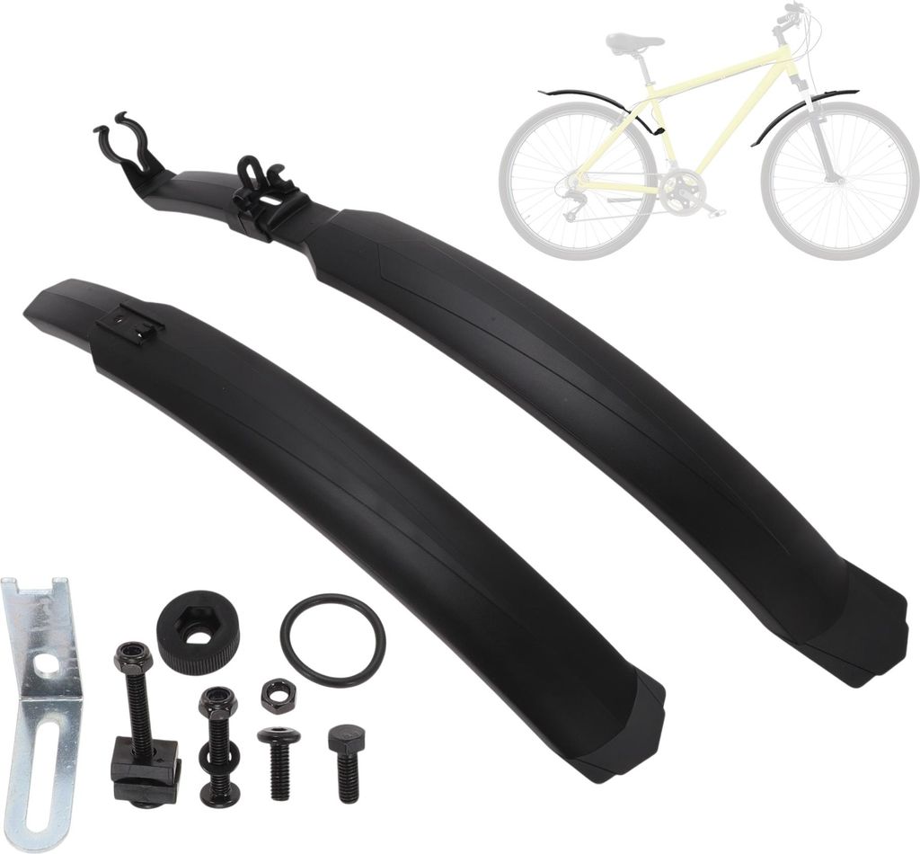 Fahrrad Schutzbleche Set Fahrrad Radfahren Reifen Vorne und Hinten Mud Guards Pp Radfahren Bike Fender Mudguard für Rennrad Mountainbike City Bike...