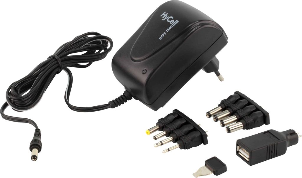 Alimentatore a spina HyCell HCPS 18,0 1500 mA Nero Immagine del prodotto 