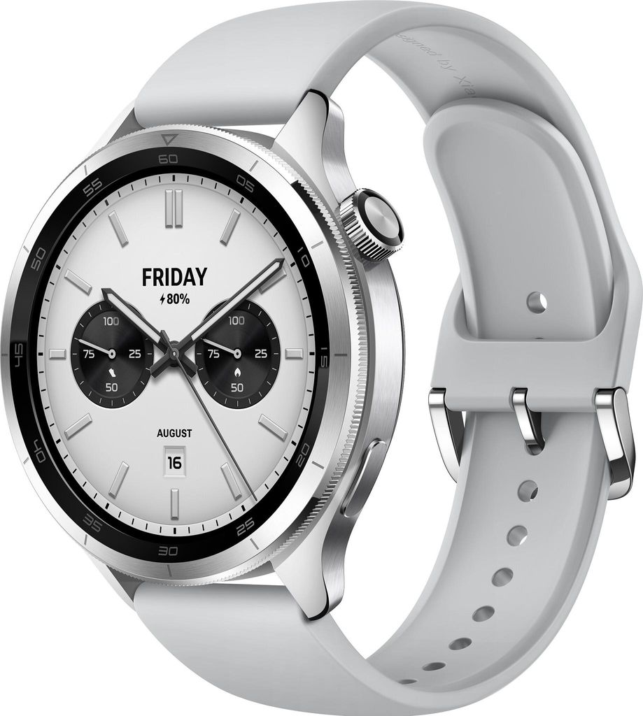 Xiaomi Watch S4 Silver – 1.43" AMOLED, 2200 Nits, 15 Tage Produktbild 