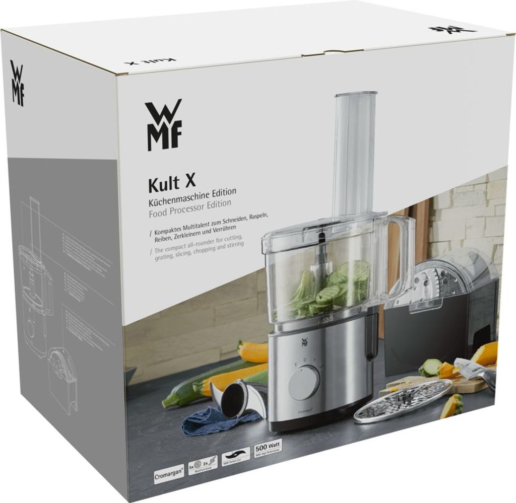 WMF Kult X 0416640011, 2 l, Schwarz, Edelstahl, 500 W, Produktbild 