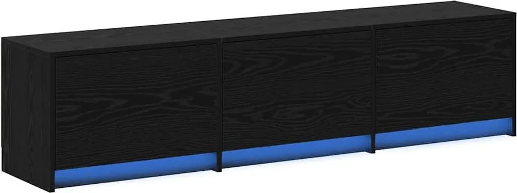 Maison Exclusive Mobile TV LED 165cm Rovere Nero | Design Moderno - 2