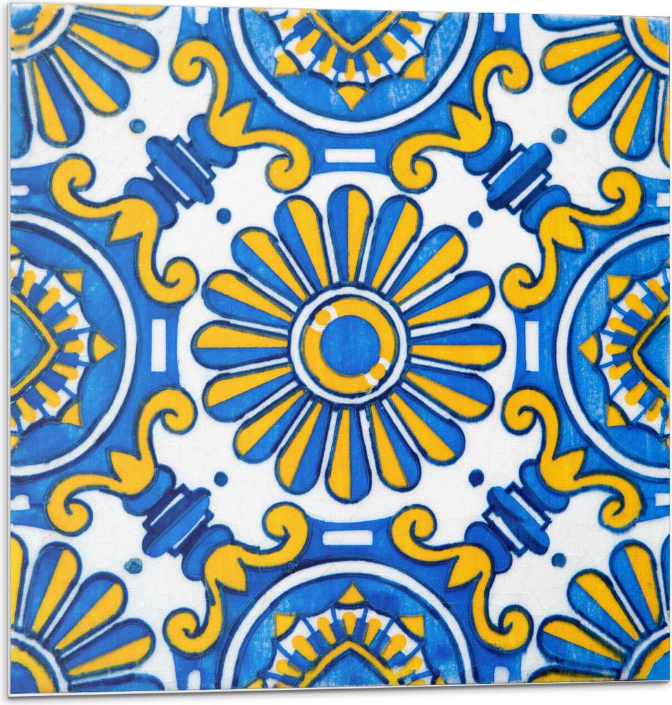 Blumenmuster Auf Fliesen – Selbstklebend – Wandverkleidung – Wandpaneel – Wanddeko – Dekorative Wandpaneele – 3D Wandpaneele – Wandge...