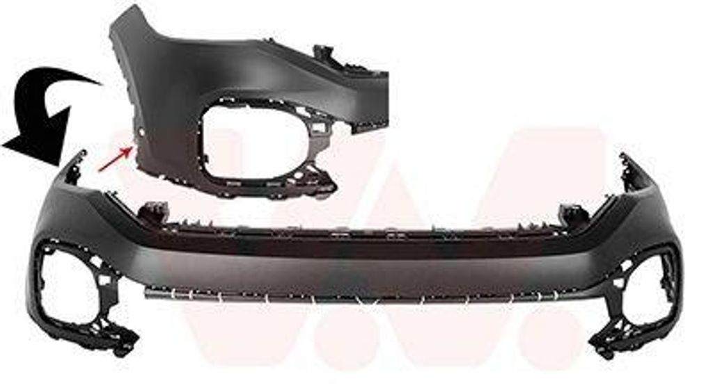 VAN WEZEL Stoßstange Stoßfänger für VW T-Cross (C11) Grundiert 5706575