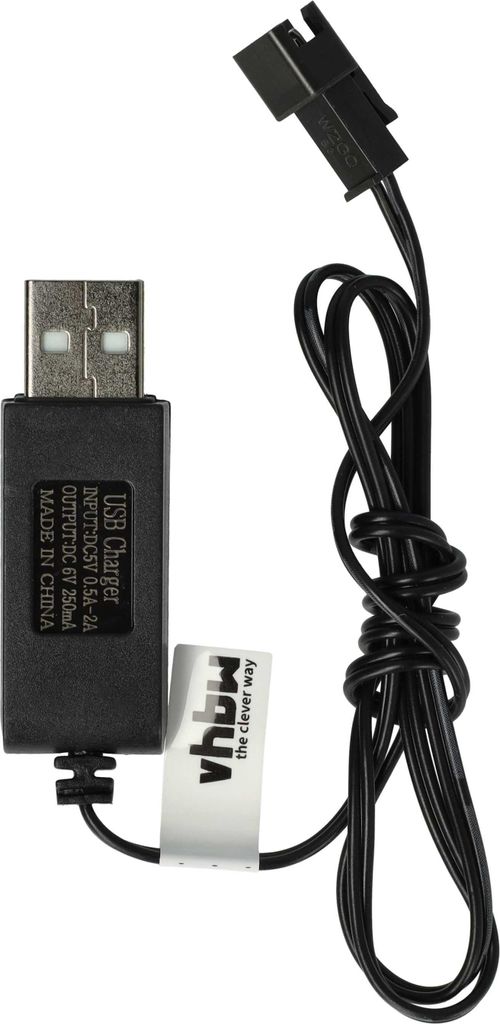 vhbw USB-Ladekabel für RC-Akkus mit SM-2P-Anschluss, Produktbild 