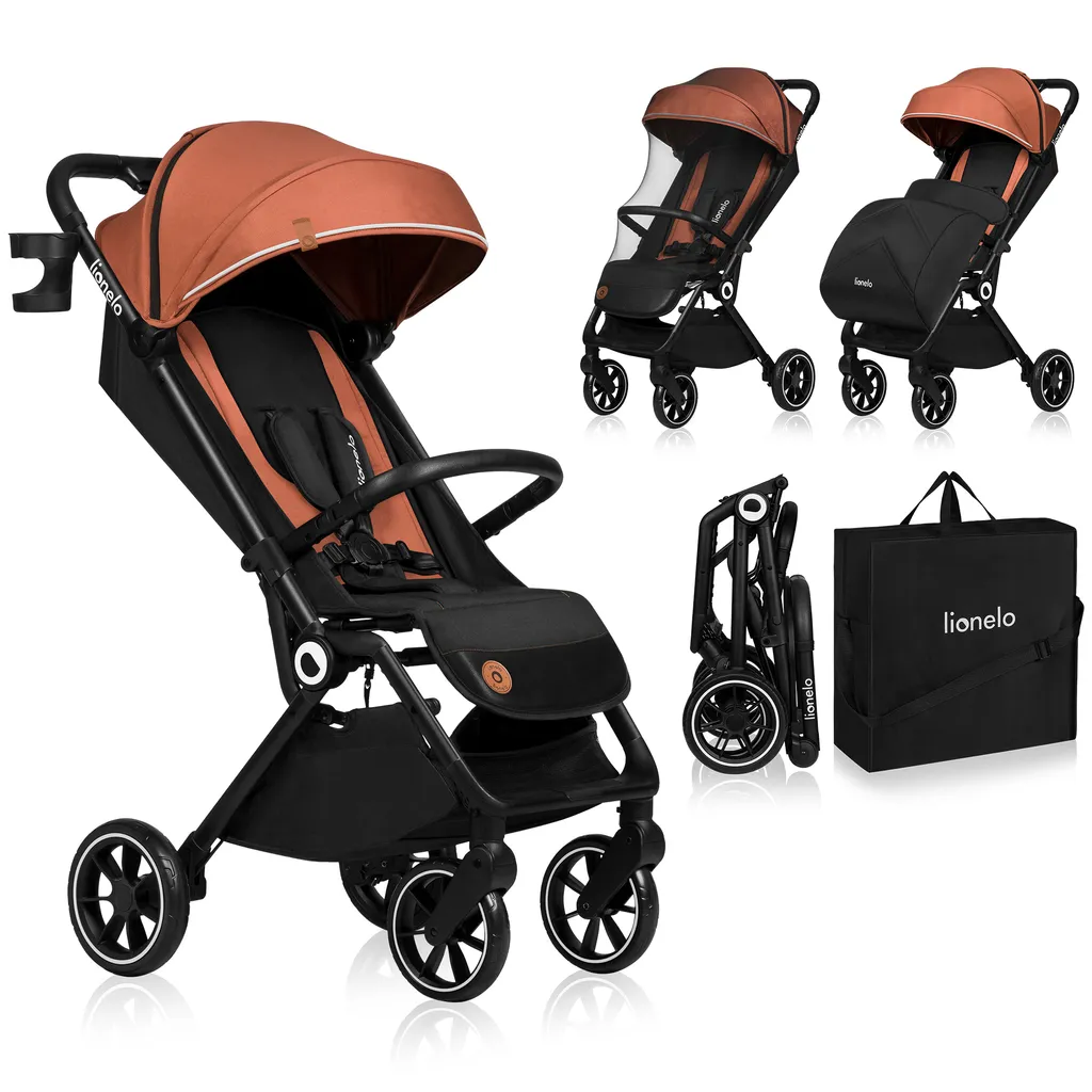 Poussette Compacte 22kg Lionelo Cloe : Pliage Facile et Confort Sommeil