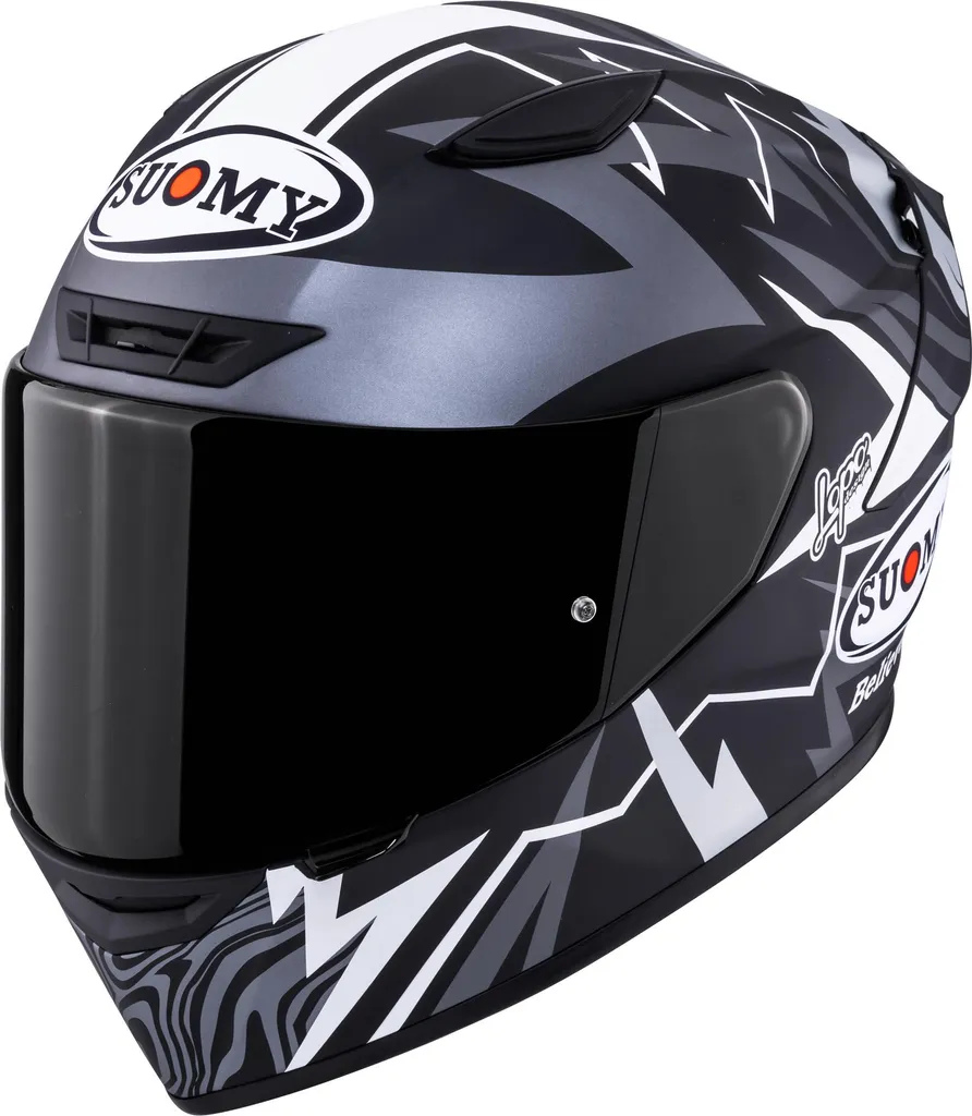 Casque Suomy Track-1 Sam Lowes pour Pilotage Sportif Noir Taille S