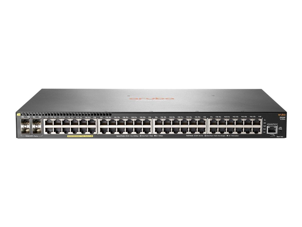HPE Aruba Switch 2930F-48G 48xGBit/4xSFP+ PoE+ JL256A Zdjęcie produktu 