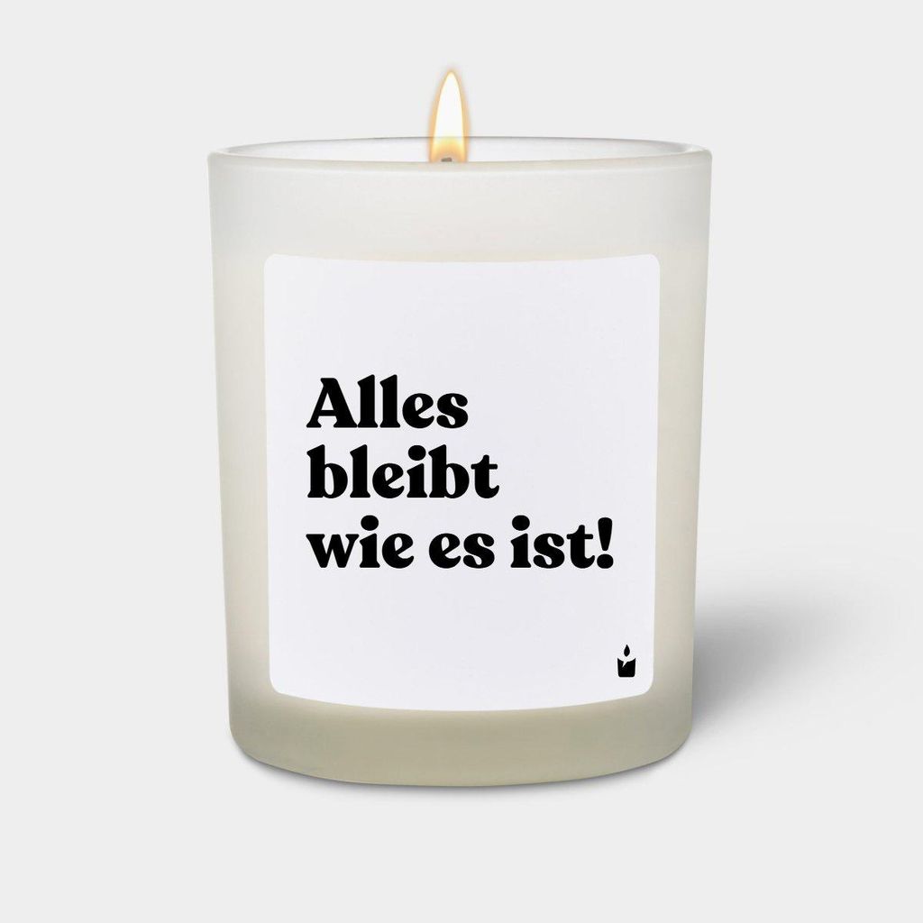 ChattyCandles Duftkerze Weiss Flowery Alles bleibt wie es ist!