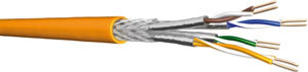 Draka Duplex-Verlegekabel UC900 HS23, Cat 7, S/FTP, PiMF, orange, 100 m Trommel