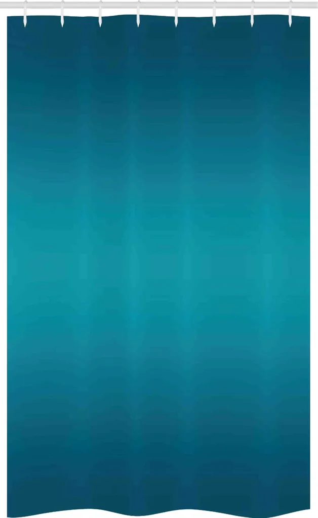 Tenda Doccia 120x180 Blu Petrolio ABAKUHAUS - Tessuto Impermeabile Top