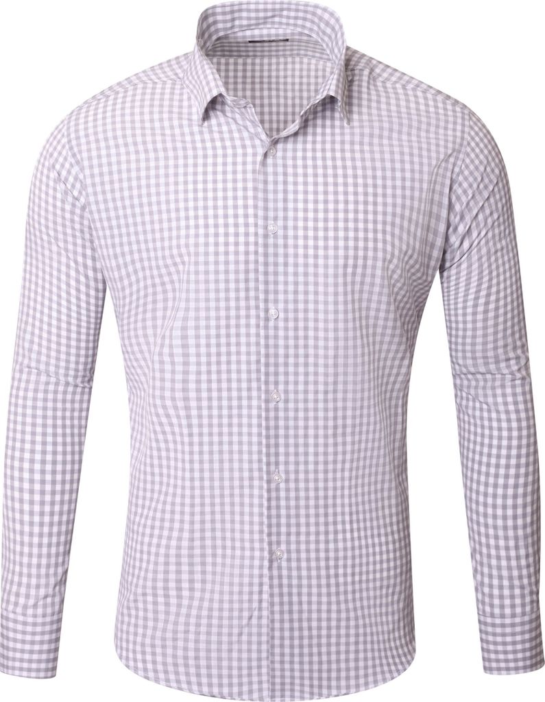 Reslad Herren Hemd Vichy Karomuster Langarmhemd RS-7007 Produktbild 