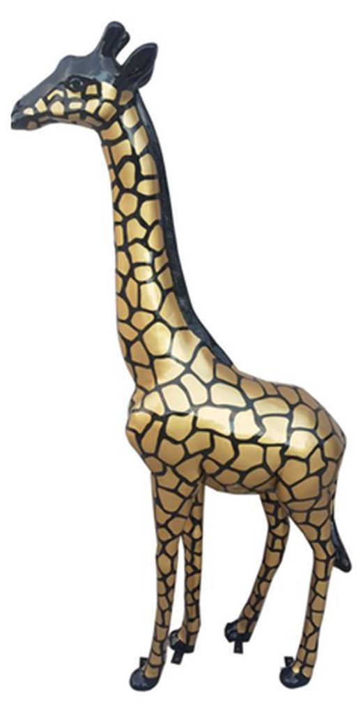 Modern Skulptur Giraffe Dekorative Figur Design Kunststoff Statuen Statue 205 cm