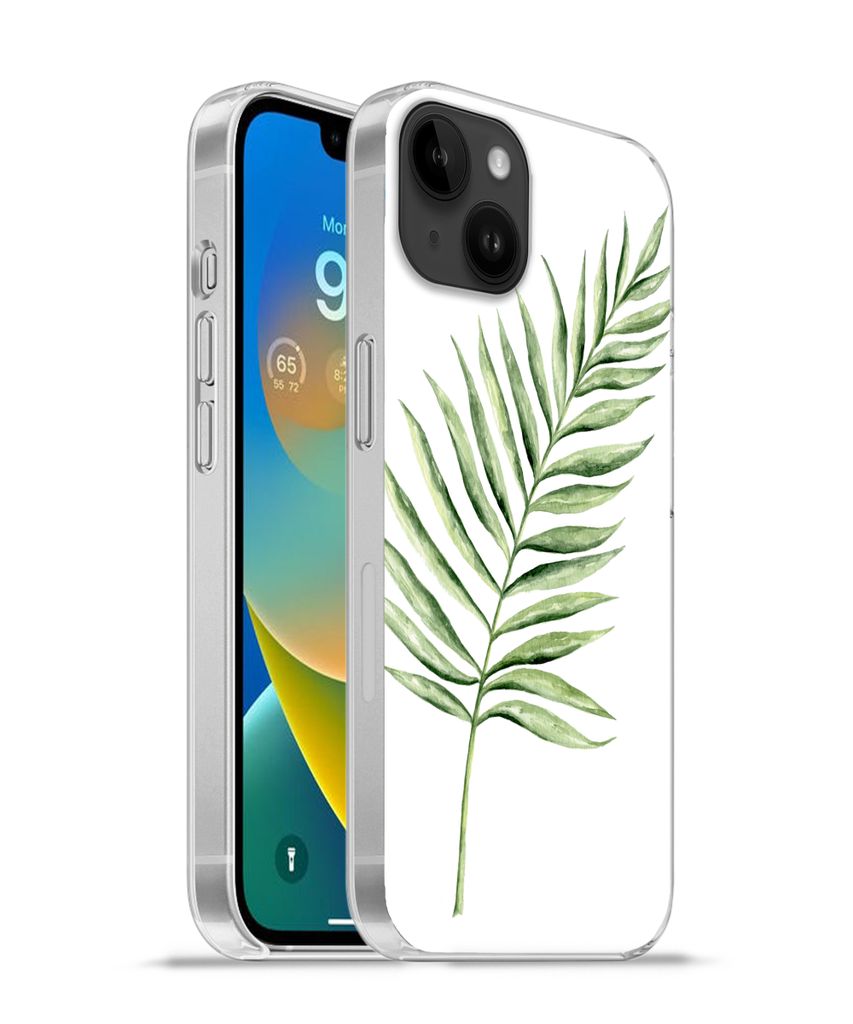 MuchoWow Handyhülle Schutzhülle Hülle für Apple iPhone 14 Plus - Soft case Pflanze - Aquarell Silikon Softcase Handy Hülle - Abbildung