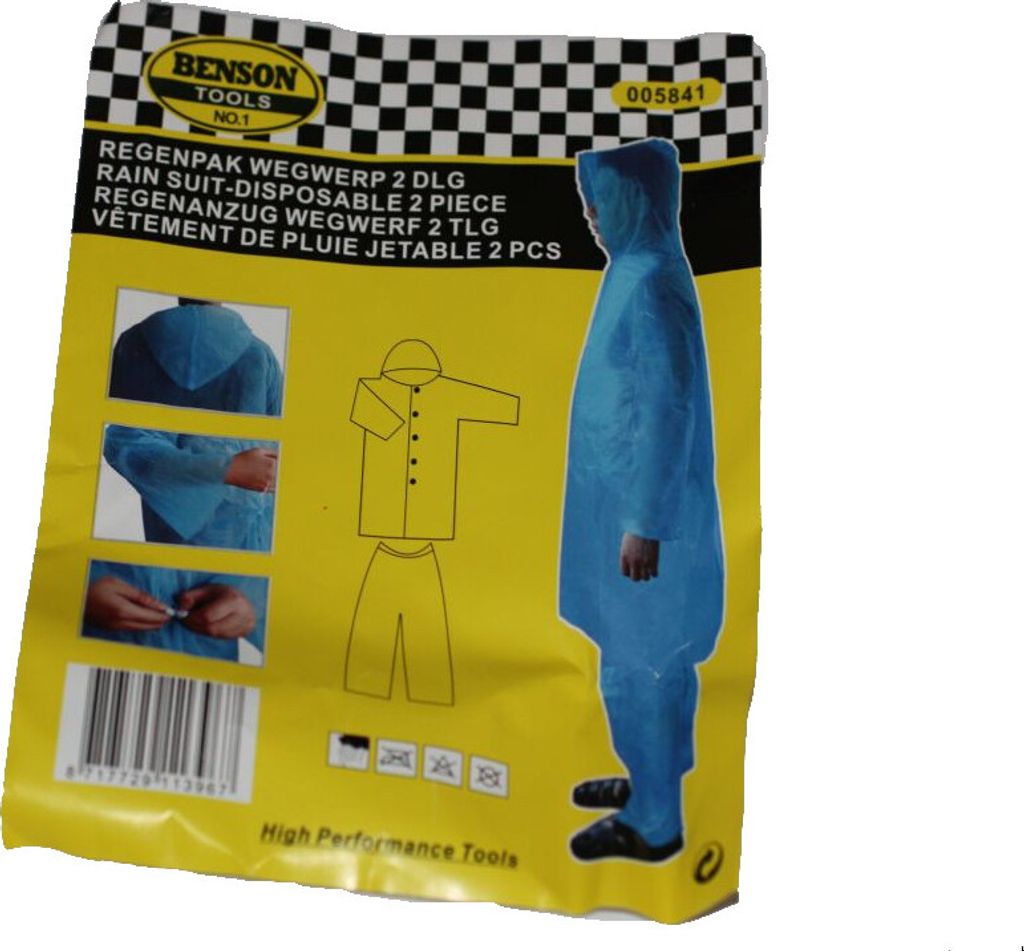 2 x Regenmantel Regenumhang Regenschutz Nässeschutz mit Produktbild 