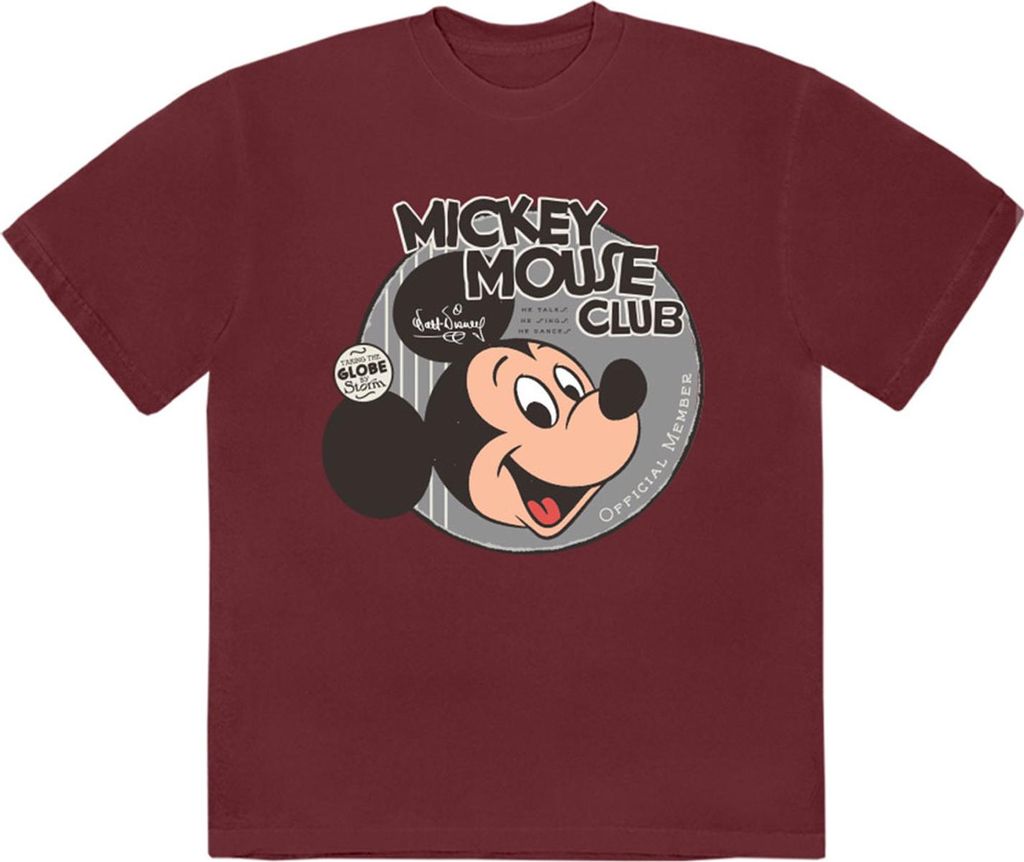 Disney - T-Shirt für Herren/Damen Uni RO14910 (L) (Bordeauxrot)