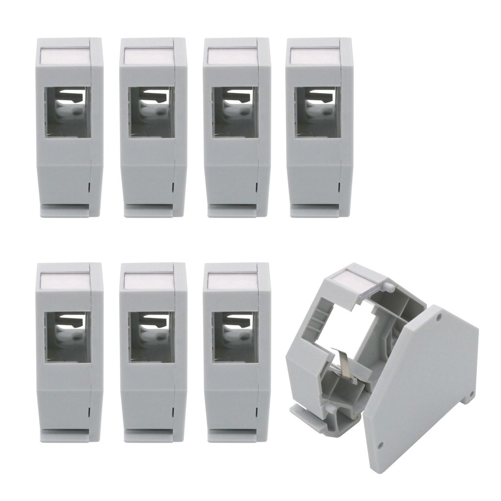ARLI 8x Hutschienenadapter für RJ45 Keystone Modul Halter Adapter für Hutschiene