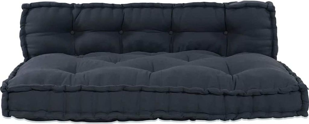 vidaXL Sofakissen 2 pcs Anthrazit Stoff