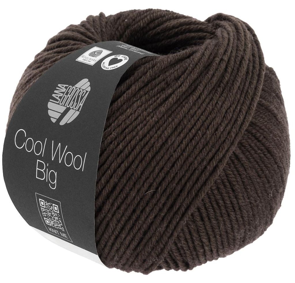 Lana Grossa - Cool Wool Big 1020 schwarzbraun Produktbild 