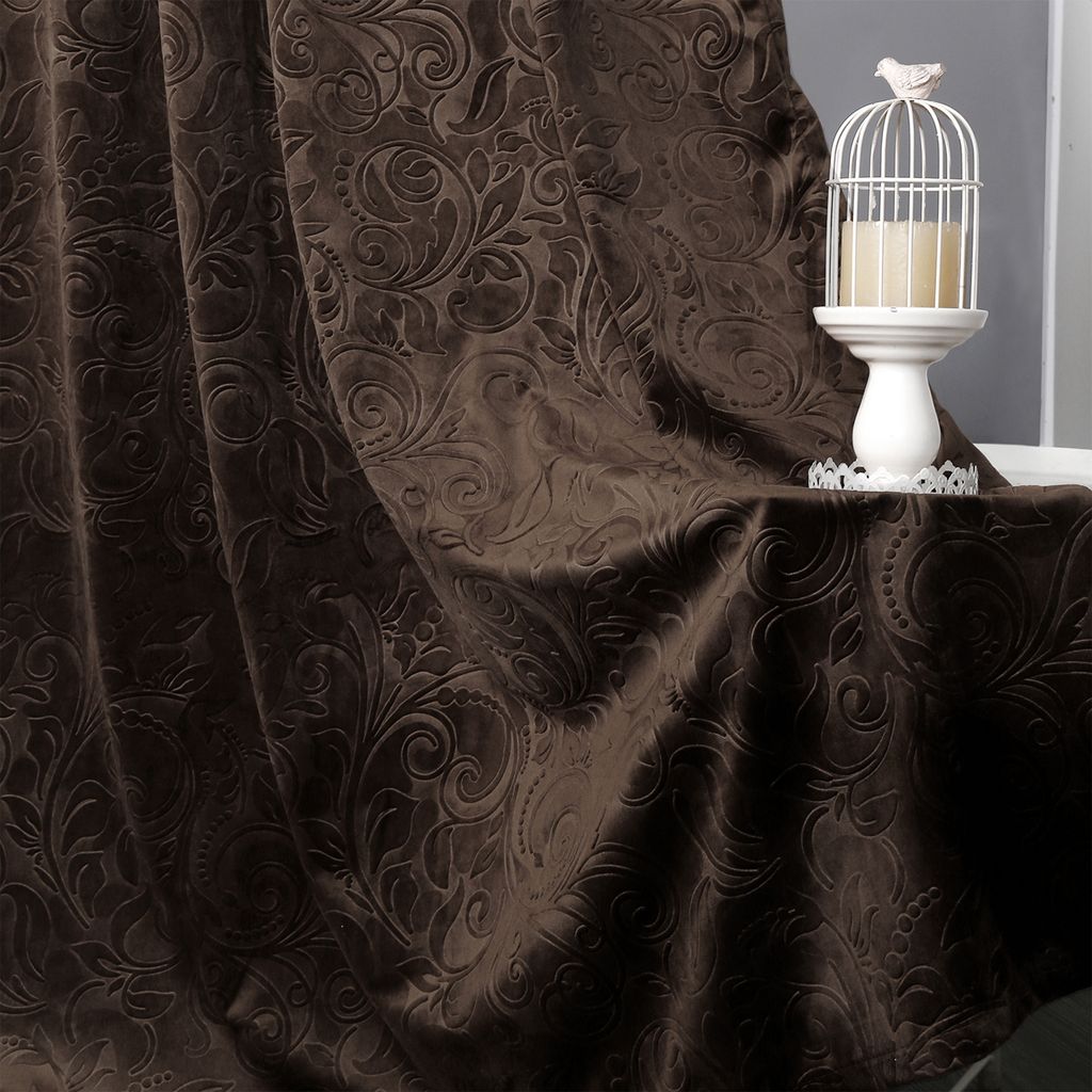 Samtvorhang Samt Vorhänge Gardinen 2er Set H 213 x B 132 cm (290g/m²) Samt Gardinen Wohnzimmer Weihnachten Vorhänge Blickdicht Vorhänge Thermog...