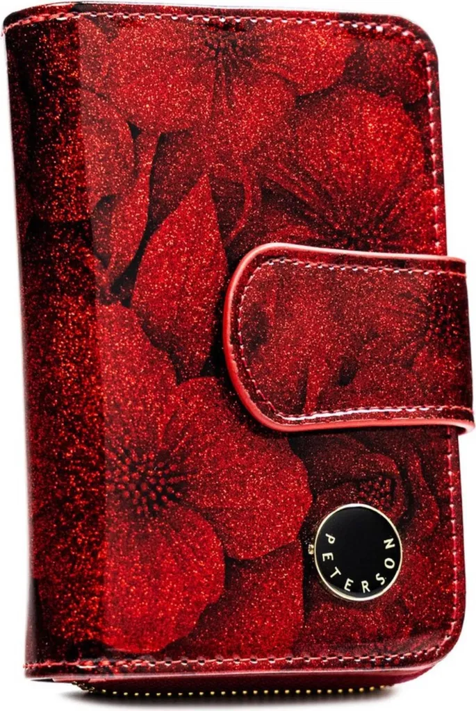 Portefeuille pour homme Peterson en cuir véritable avec RFID