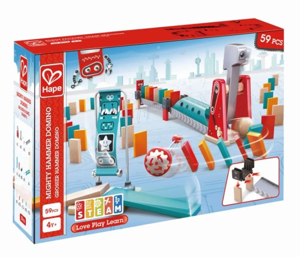 Hape Marteau Domino Puissant avec Mécanisme de Propulsion Automatique 4+