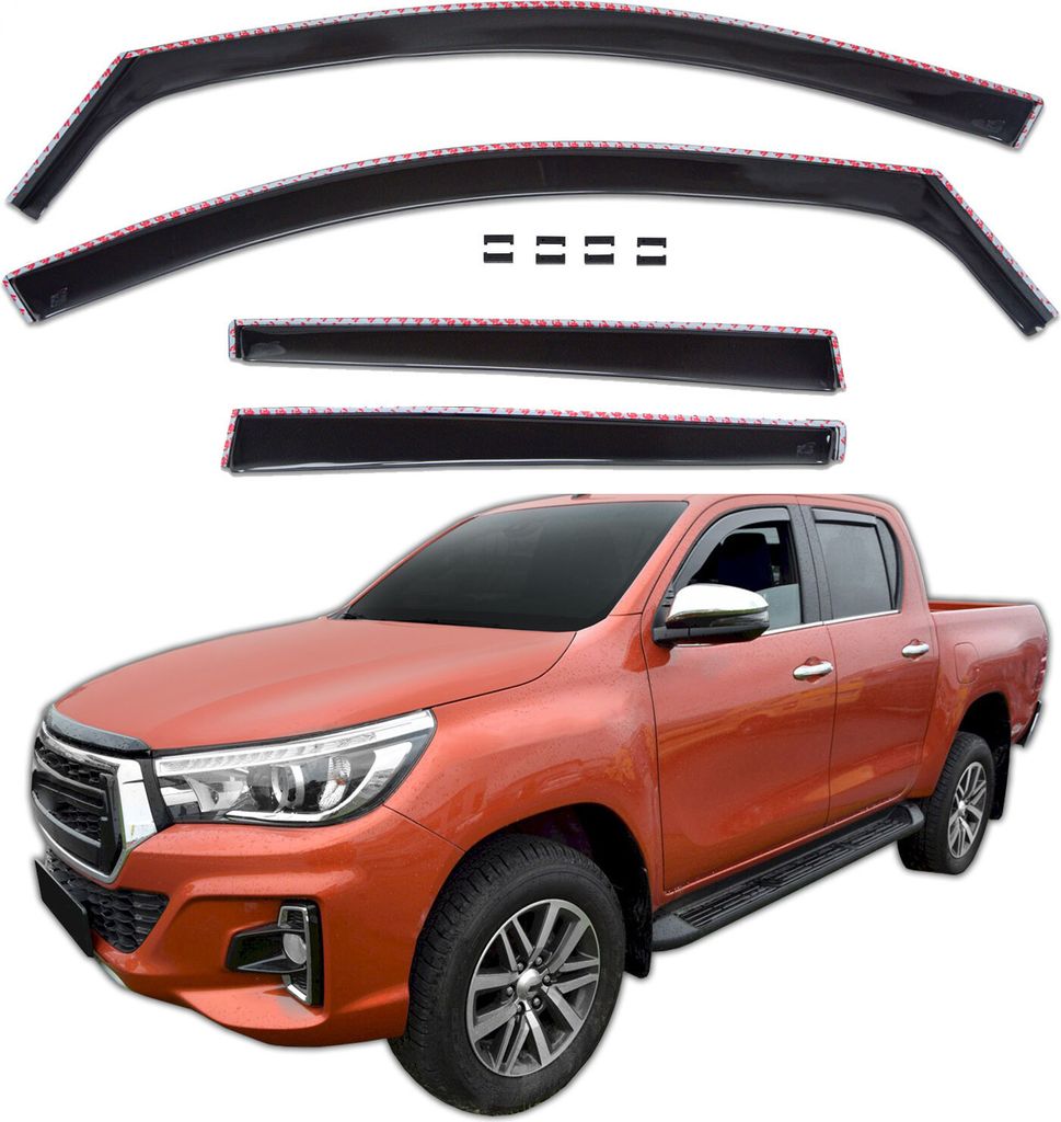 J&J AUTOMOTIVE | GP Windabweiser Für Toyota Hilux Mk8. 4D Produktbild 