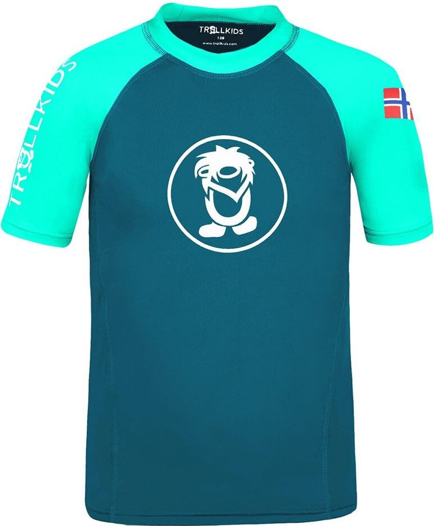 Trollkids Kvalvika Kurzarm-t-shirt Grün 110 cm Grün 110 cm