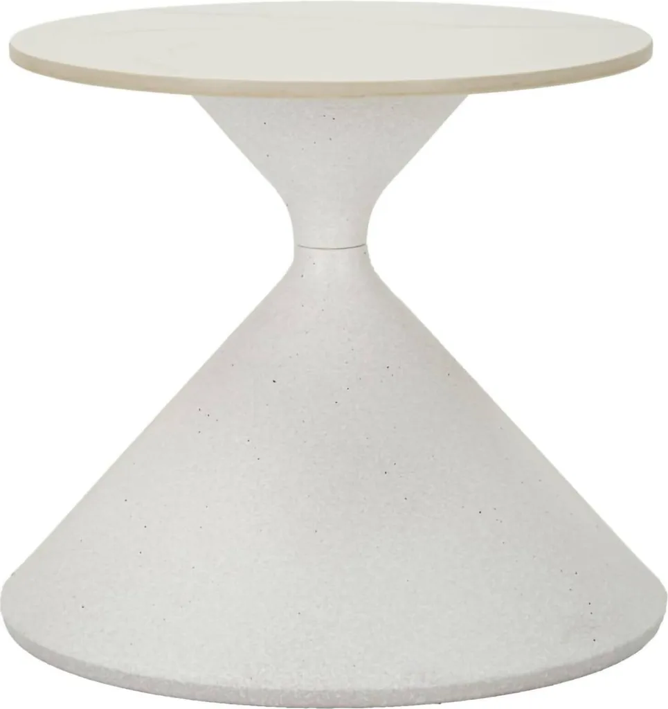Offerta Tavolino Dmora Ceva Bianco 45x39h | Tavolo Basso Salotto Economico