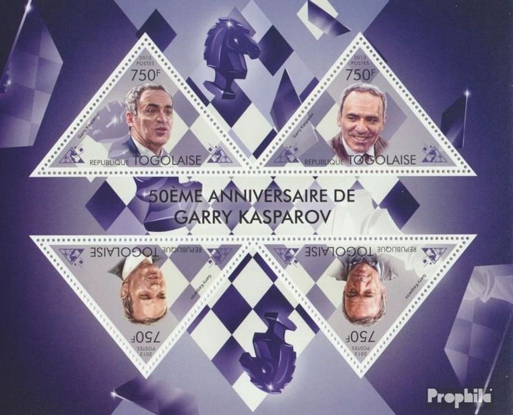 Briefmarken Togo 2013 Mi 5101-5104 Kleinbogen (kompl. Produktbild 