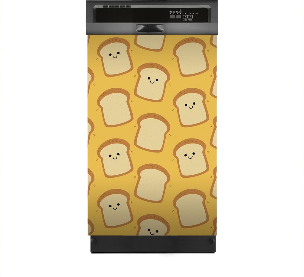Magnete Dekorative 45x70 cm Küche Magnetmatte Spülmaschine - Scheibe Brot