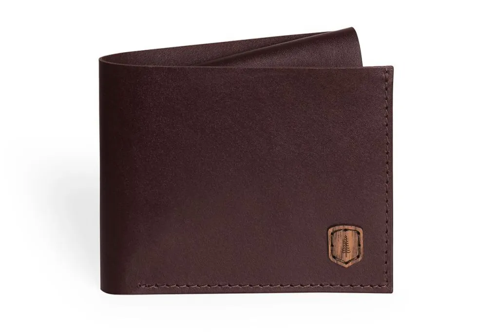 Petit Portefeuille Homme pour Cartes et Monnaie - Cuir Brun BeWooden