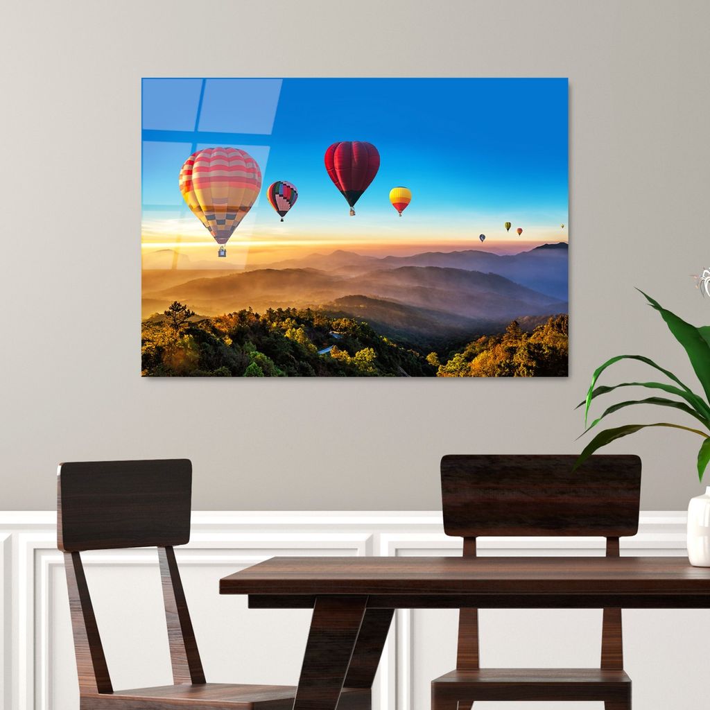 Wallity, UV-236 70 x 100, Dekorative Malerei aus gehärtetem Glas, 100 % gehärtetes Glas, Mehrfarbig, 70 x 100 cm