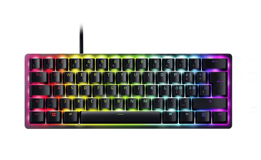 Razer Huntsman Mini Tastatur USB QWERTY Italienisch Schwarz Produktbild 