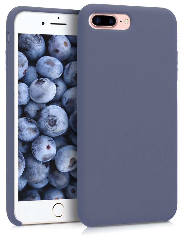 kwmobile Handyhülle für Apple iPhone 7 Plus / iPhone 8 Plus Hülle - Case Silikon - Kabelloses Laden - Schutzhülle Cover in Lavendelgrau
