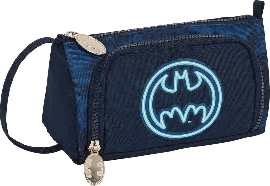 Astuccio con accessori Batman Legendary blu navy 20 x 11 x 8,5 cm (32 pezzi)