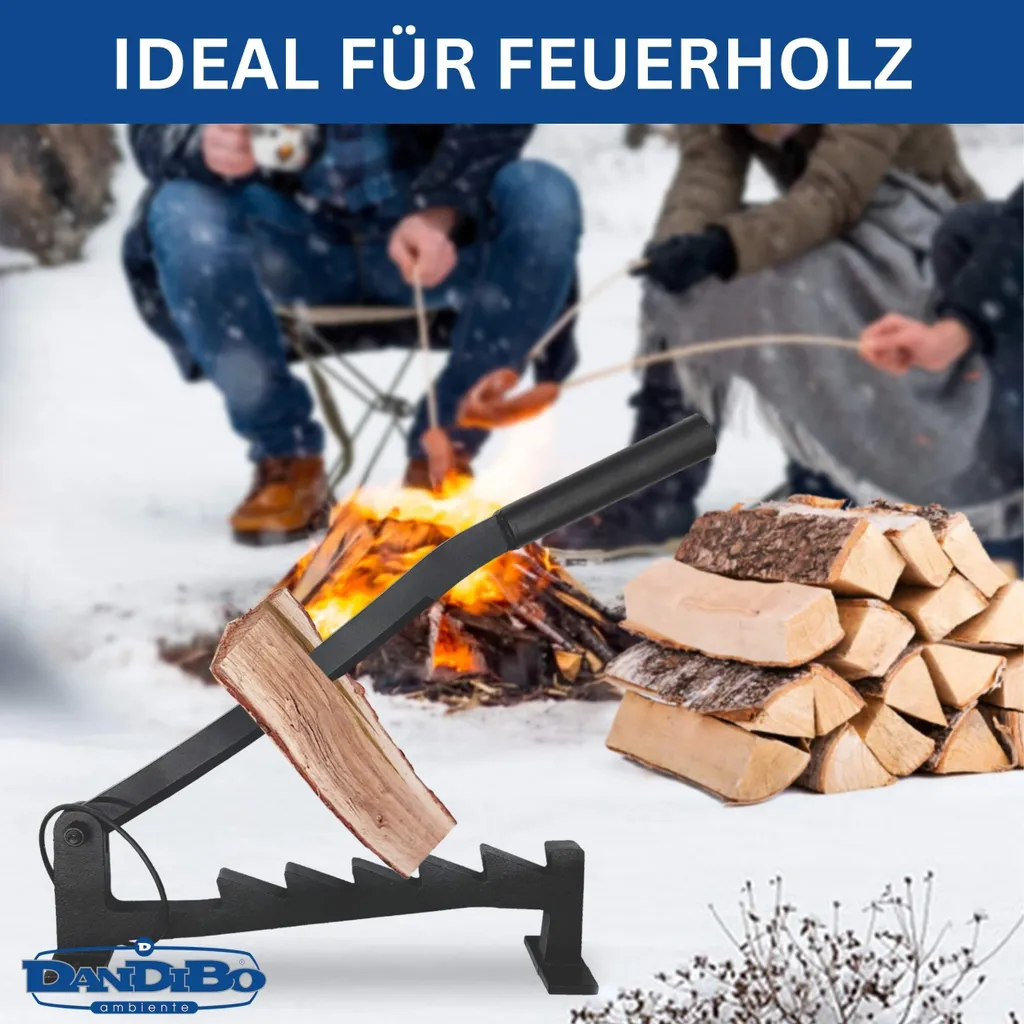 Fendeur de bois d'allumage stable et robuste pour fixation murale - 4