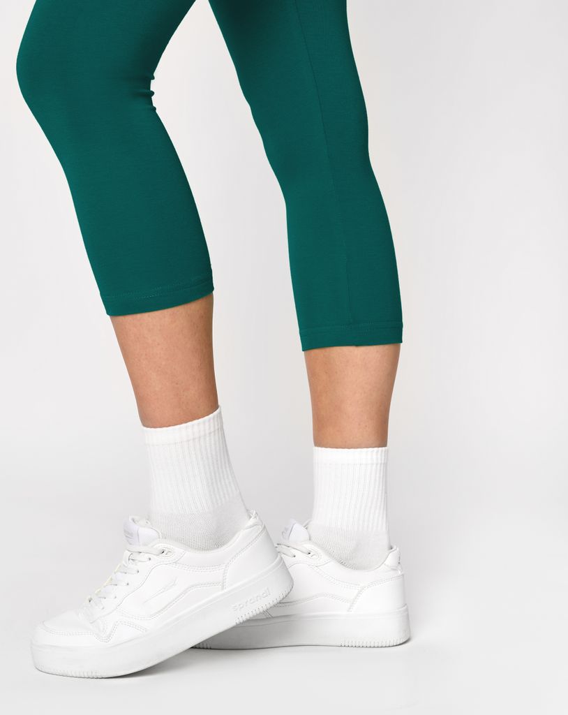 Leggings Donna Lunghi LA40-133 In Cotone Ed Elastan - Morbidi, Elasticizzati E Traspiranti - Foto 6