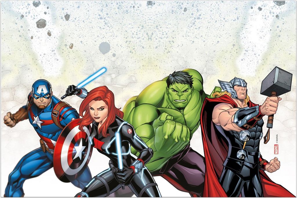 Plastový ubrus AVENGERS - 120 x 180 cm Obrázek produktu 