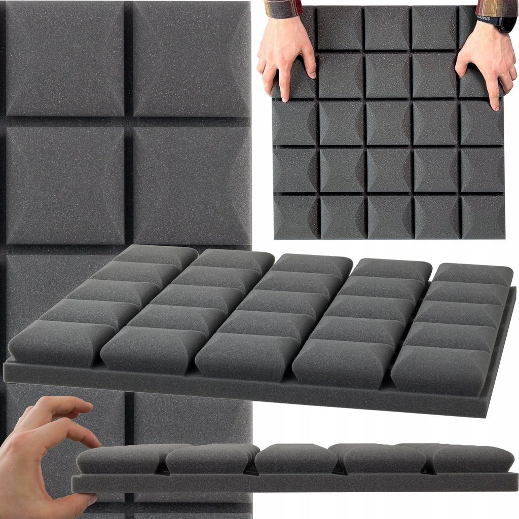 Panele akustyczne gąbka akustyczna panel 50x50x5 cm Zdjęcie produktu 