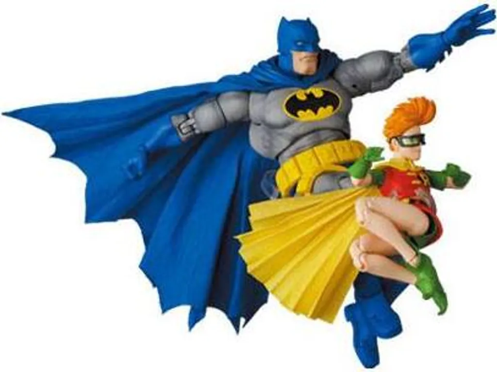 Set de 2 Figurines de Collection Batman et Robin MAFEX Version Bleue DC - 6