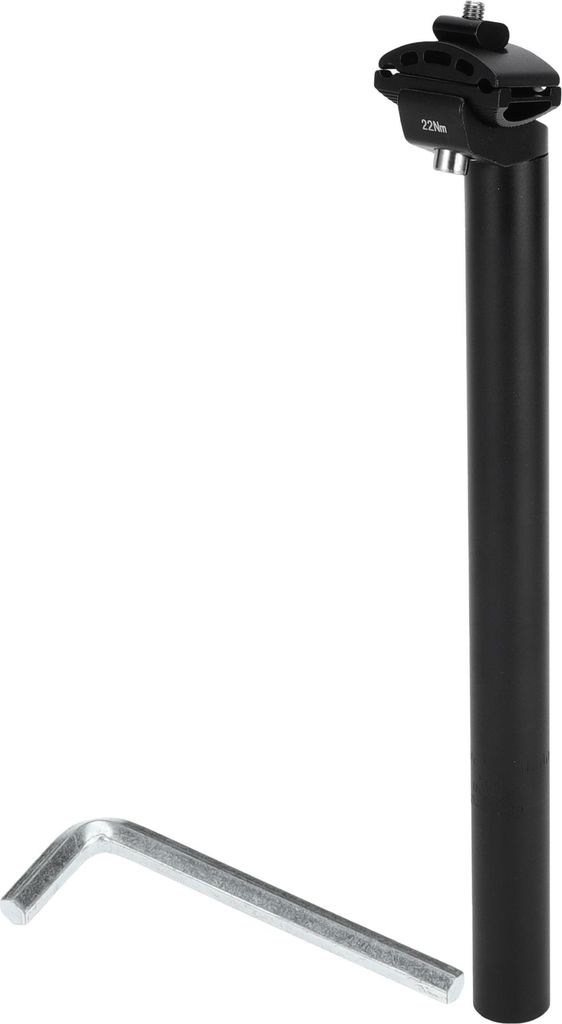 1 Satz Universal-Fahrradsattelstš¹tzpfosten Extra Long Adjustable Angle 28,6x350mm Fahrradsattelstš¹tze Sattelrohr Schwarz Aluminiumlegierung