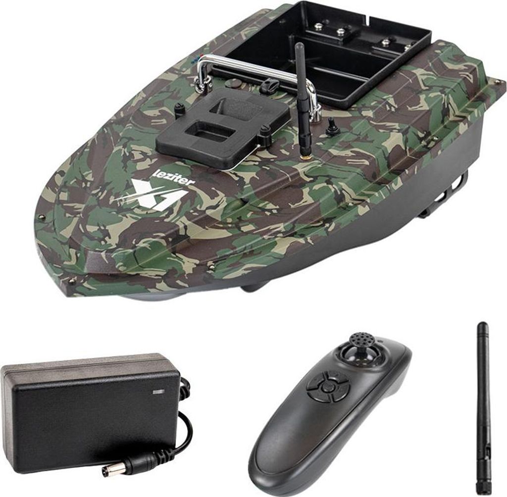 Leziter Feederboot X1 Backpacker camouflage grün
