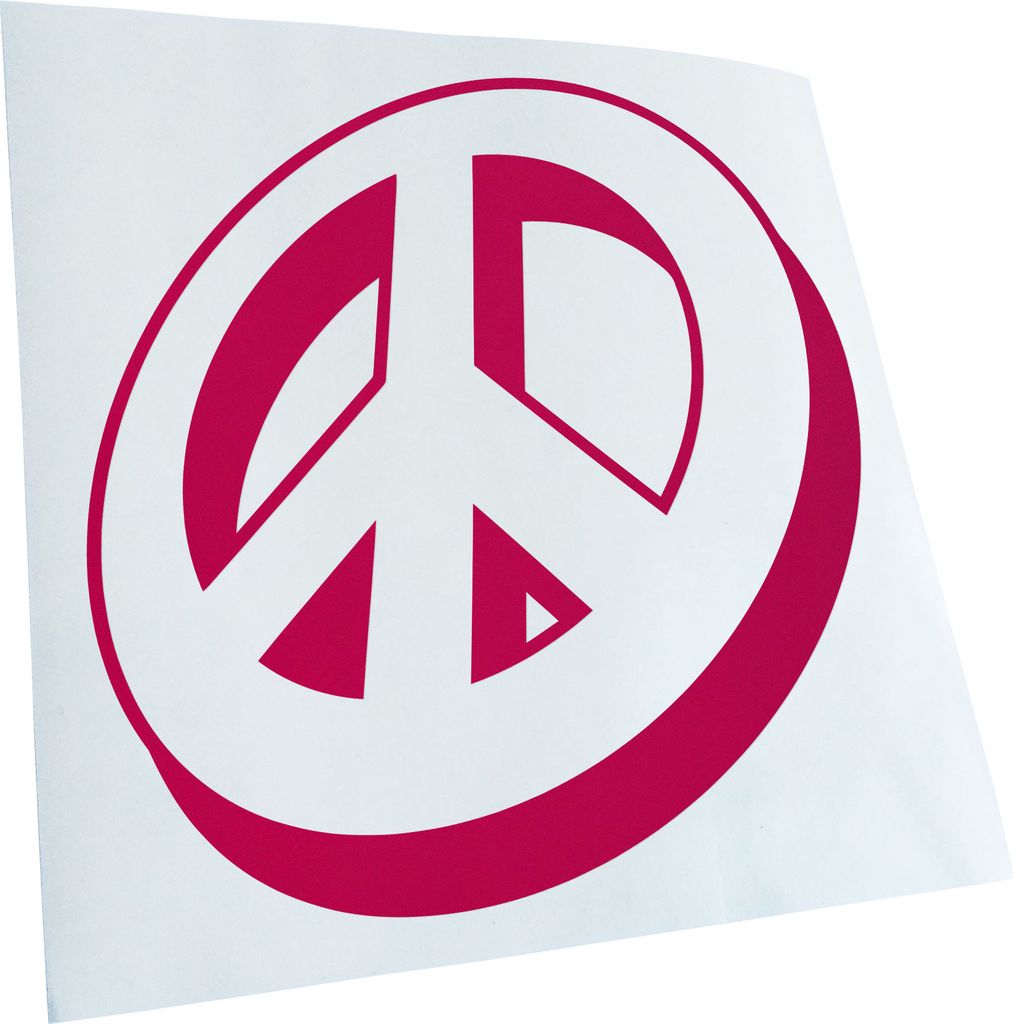hauptsachebeklebt Kiwistar - Autoaufkleber - Peacezeichen - Friedenszeichen Heckscheibe - Aufkleber für Auto Kfz Fahrrad, LKW, Truck Mofa