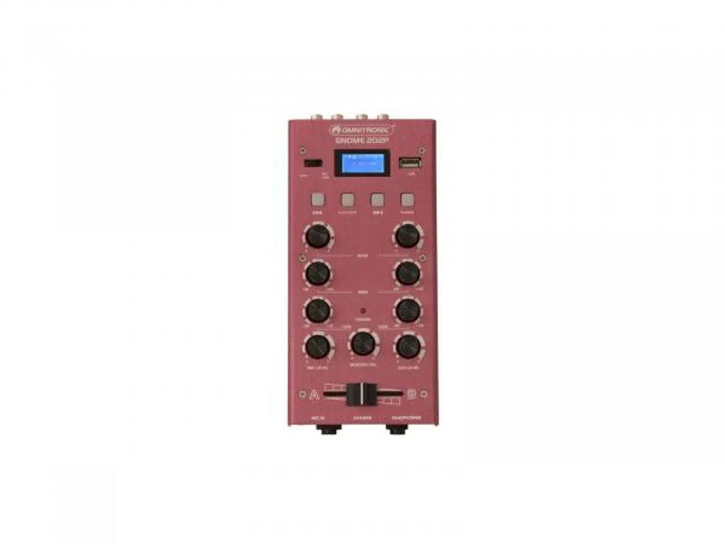 OMNITRONIC GNOME-202P Mini-Mixer 2 canaux rot 10006888 pour DJ