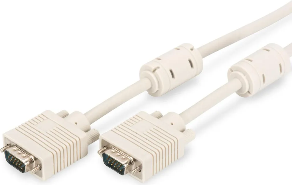 Digitus Cavo VGA HD15 Alta Risoluzione 1.8m | Anti-Ghosting con Ferrite