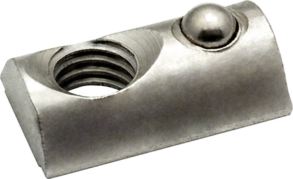 KLAK 40 - Nutenstein mit Federkugel und Steg M8 Nut 8 für Aluprofil 40-er - 100 Stück