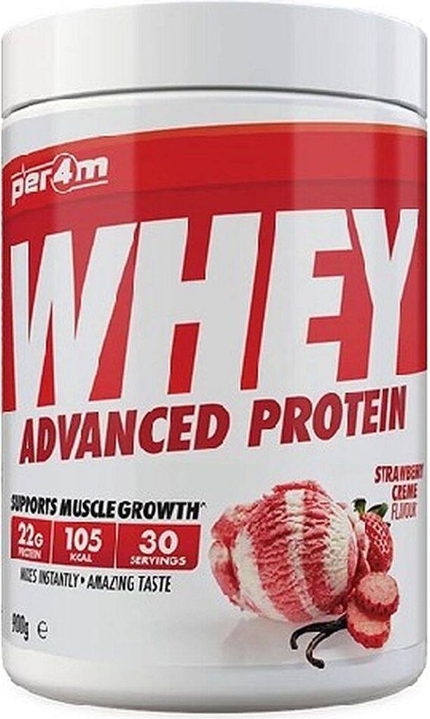 Per4m Whey Advanced Protein (900g) Strawberry Creme - Eiweiße - Molkenprotein-Mischung