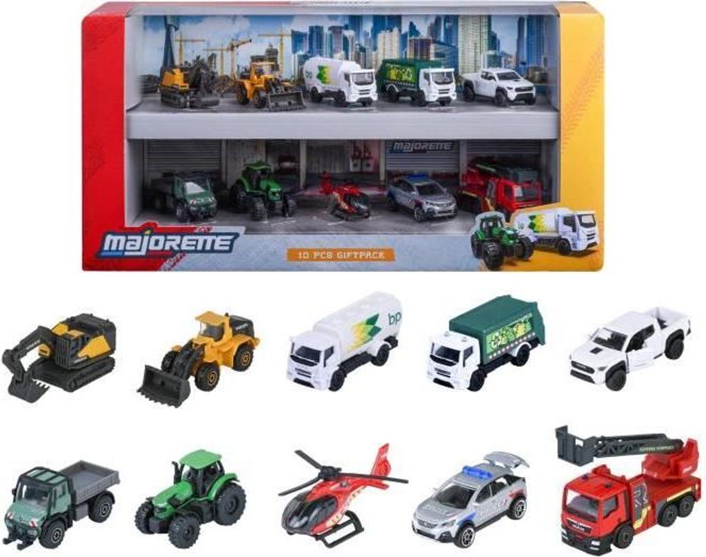 MAJORETTE - Majo City 10er Geschenkpackung - ab 3 Jahren